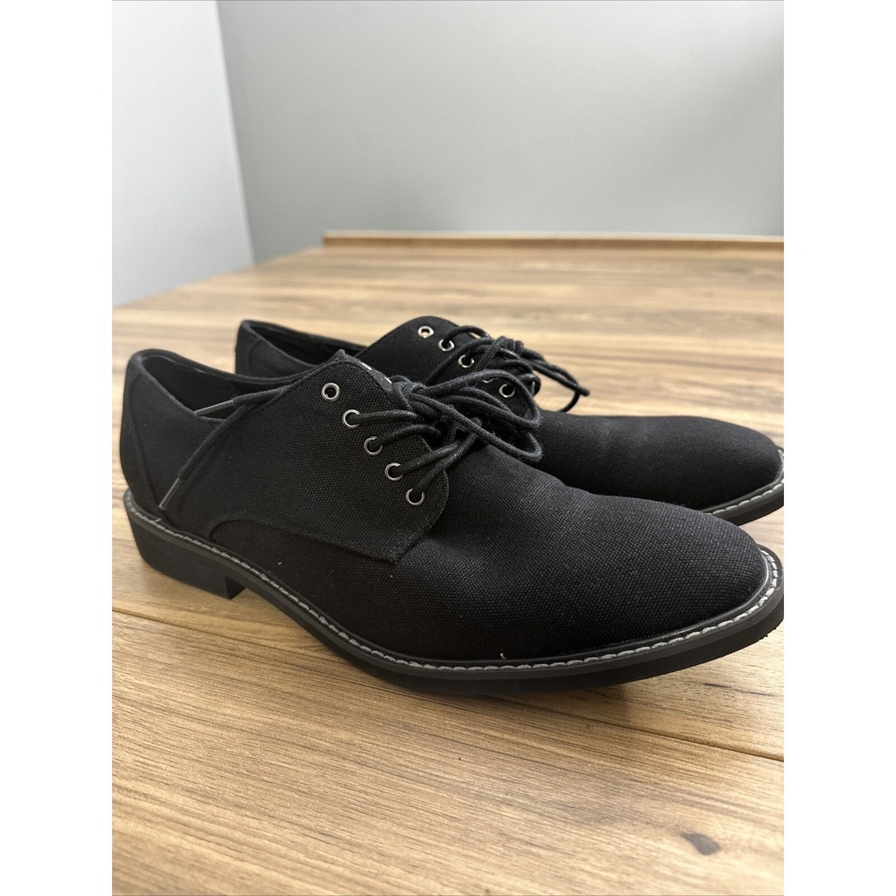 Men's Guess Denim Black‎ Oxford Dress Shoes Size 10.5 Lace Up
